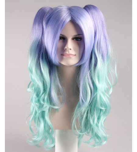 Allure Wavy Purple Blue Wig